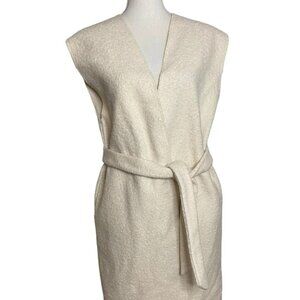 Like NEW Zara Women's Ivory Wrap Vest SZ M